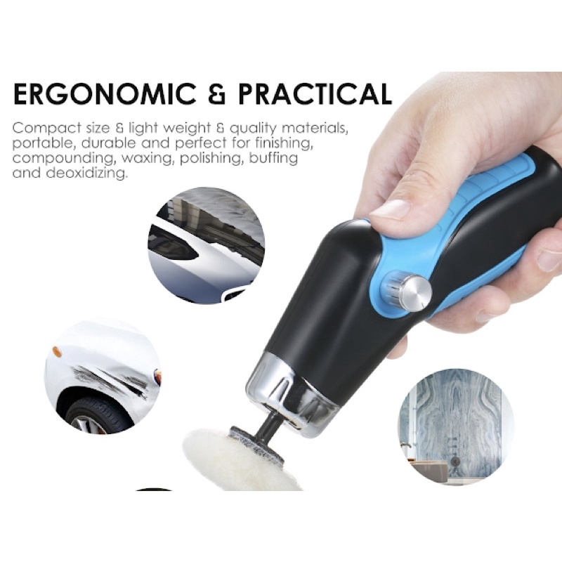 Mini polisher cordless 1&quot; te2p mesin poles mini baterai 1 inch poles baterei polisher batre