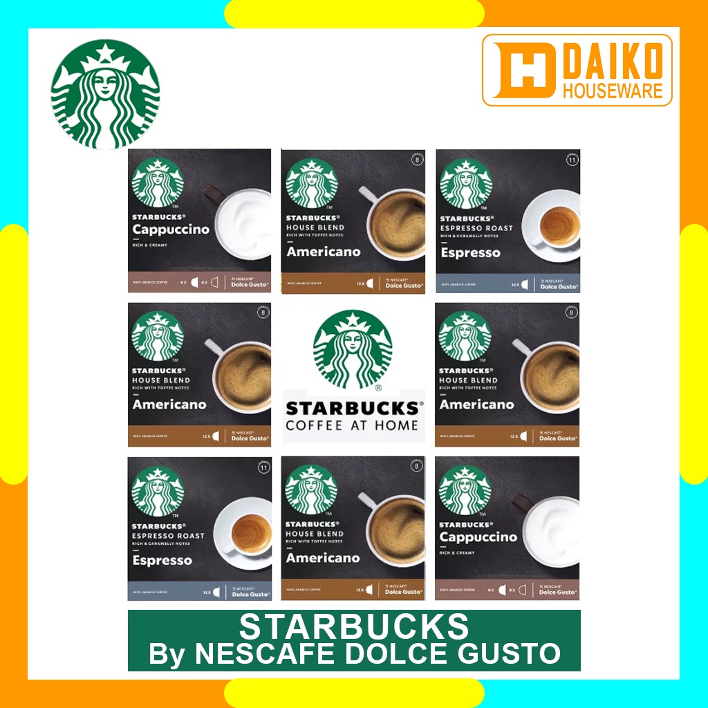 Starbucks Capsule By Nescafe Dolce Gusto All Varian Rasa Kemasan Box Original Nestle