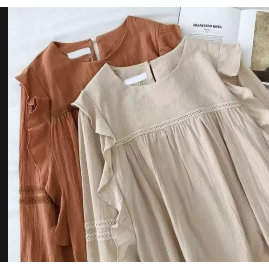 ZOLLA BLOUSE RAYON CRINGKEL | BLUS WANITA KEKINIAN TERBARU | BLUS PALING HITS | BISA COD