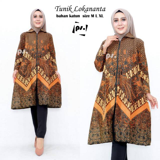 Batik Tunik Lokananta Modern Fashion Wanita Batik Solo