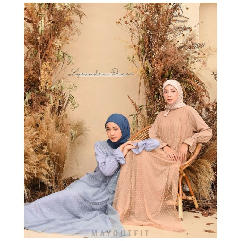 LYSANDRA DRESS GREY BY MAYOUTFIT