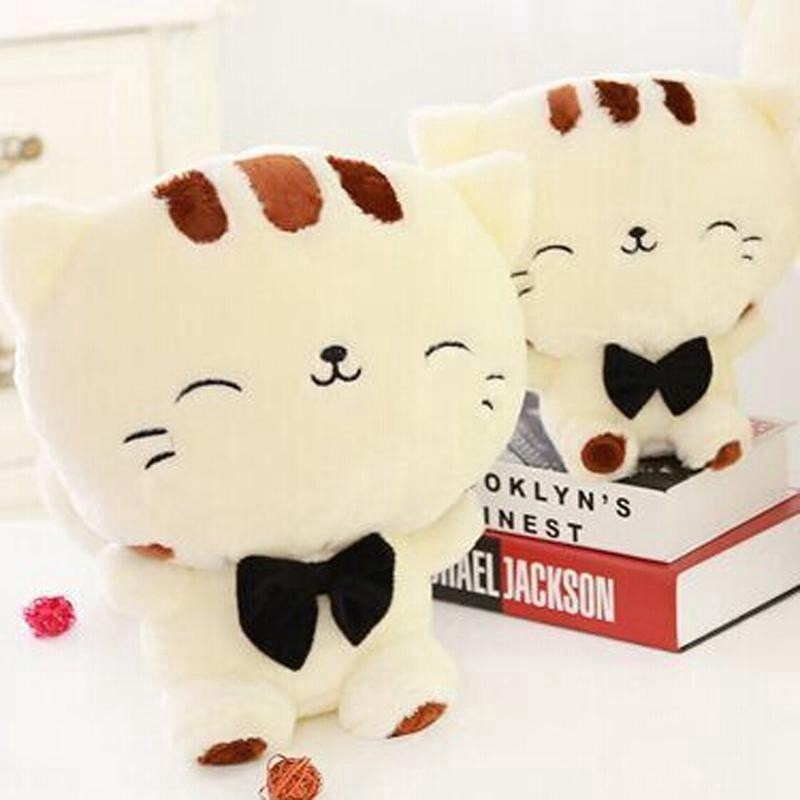  Boneka  Kucing  Cat Plushie Uk 20cm Mainan Anak Kado Ultah 