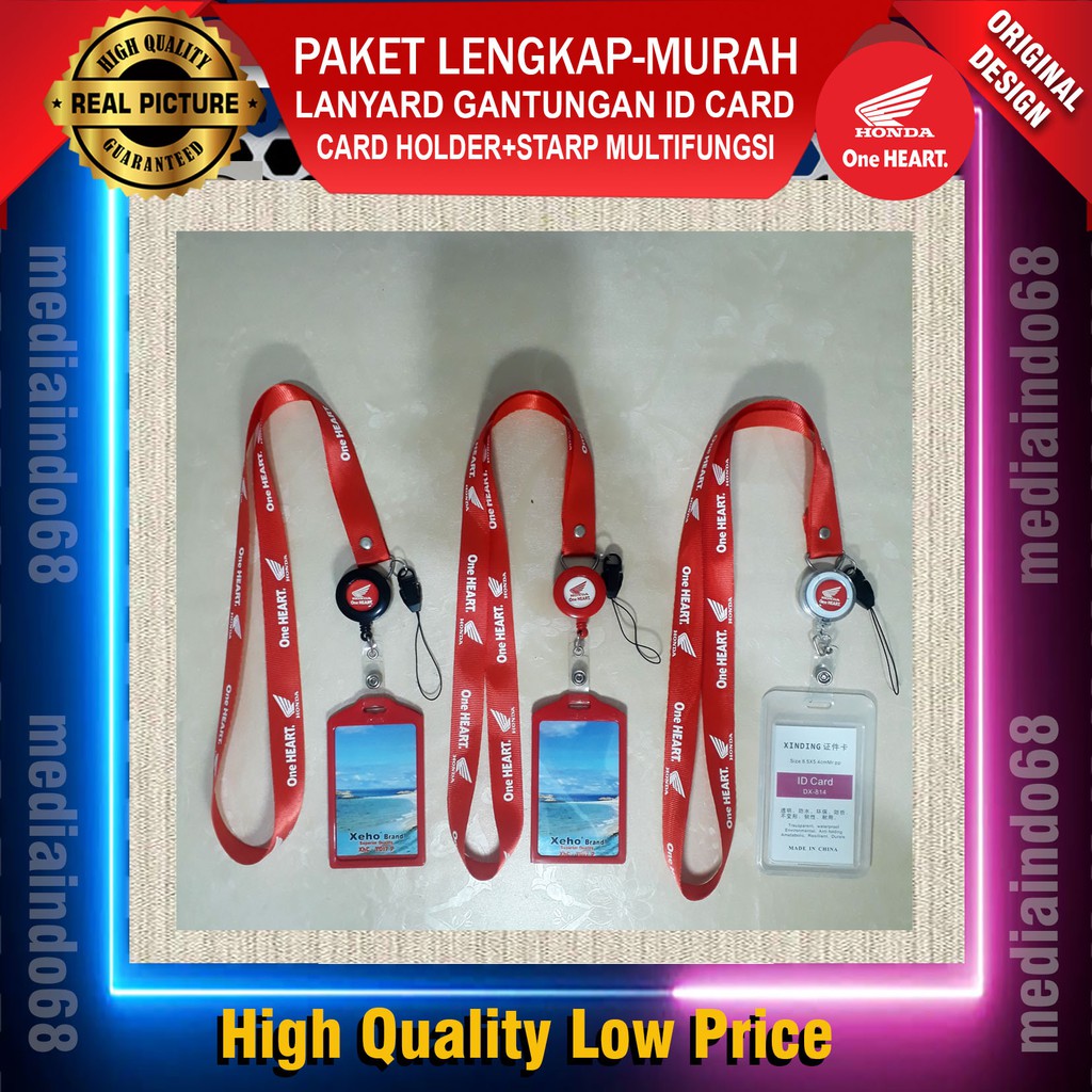

Honda Motor Lanyard ID CARD/Yoyo Gantungan ID Card (Paket Murah)