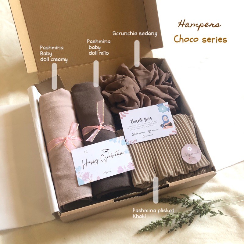 HAMPERS HIJAB / GIFT BOX HIJAB LEBARAN WISUDA GRADUATION HADIAH KADO ULANG TAHUN