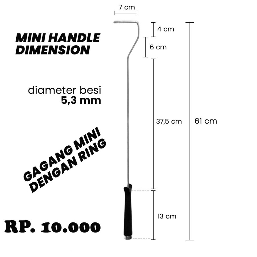 Gagang Kuas Roll Mini kapal 4 inch 100 mm murah