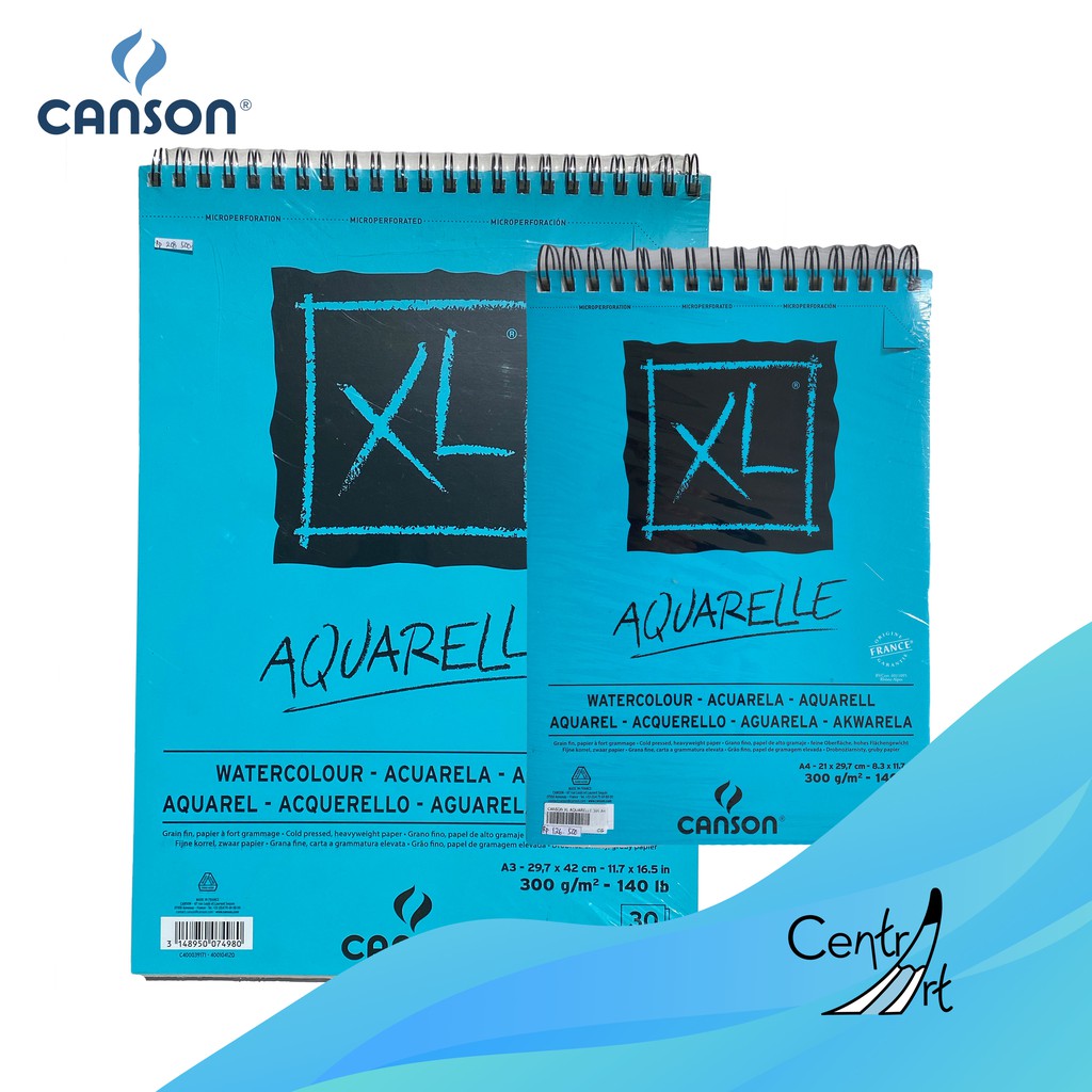 

CANSON WATERCOLOUR SKETCHBOOK AQUARELLE XL 300G A3/A4