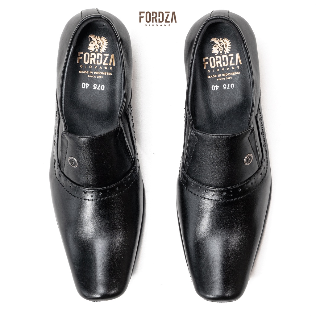 Sepatu Pantofel Pria Formal Sepatu Kerja Kantor Kulit Asli Original Fordza 075