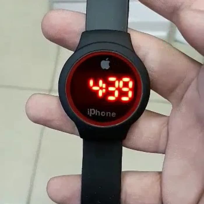 JAM TANGAN IPHONE WATCH BULAT FASHION COWOK CEWEK MURAH Strap Rubber