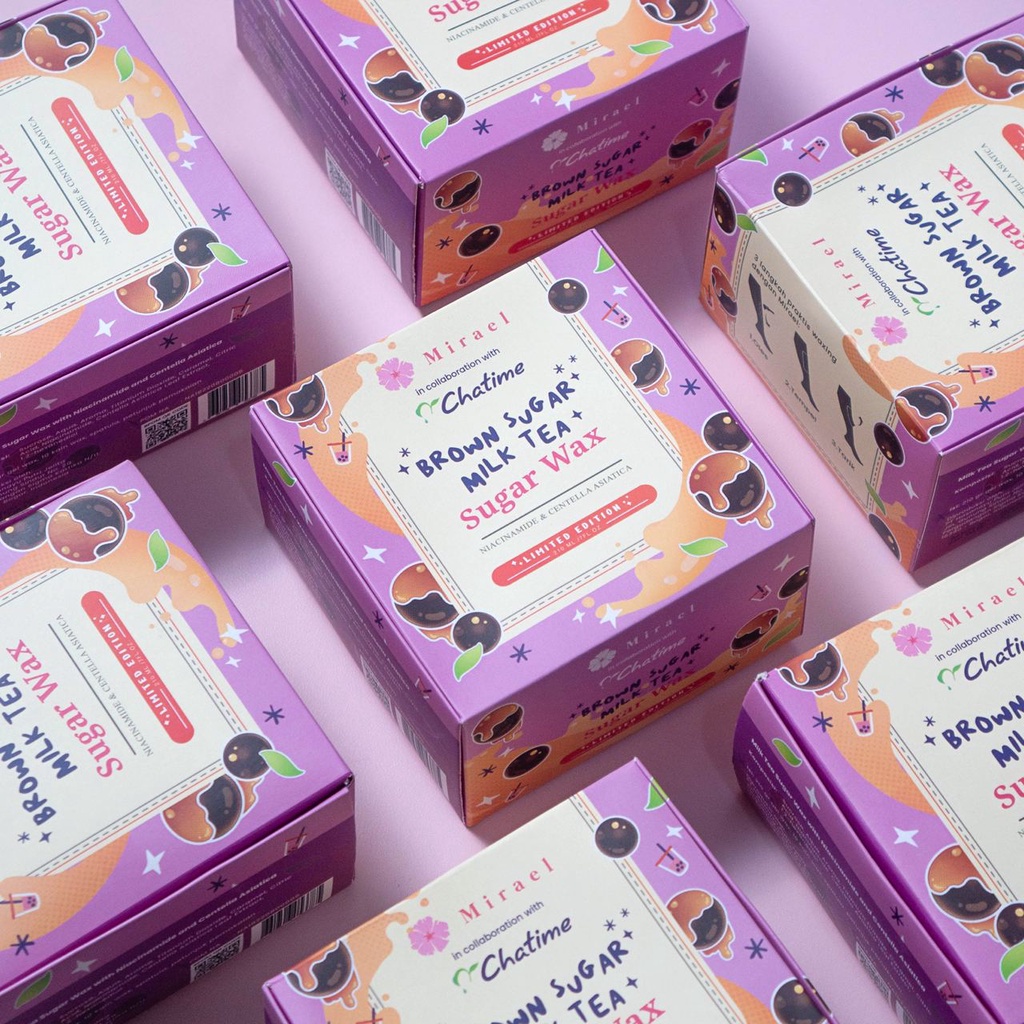 MIRAEL X CHATIME Limited Edition Brown Sugar Milk Tea Sugar Waxing Kit