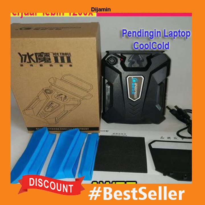 Coolcold Universal Laptop Vacuum Cooler Black Original