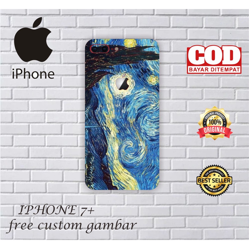 GARSKIN/STICKER HANDPHONE IPHONE 7+ CUSTOM