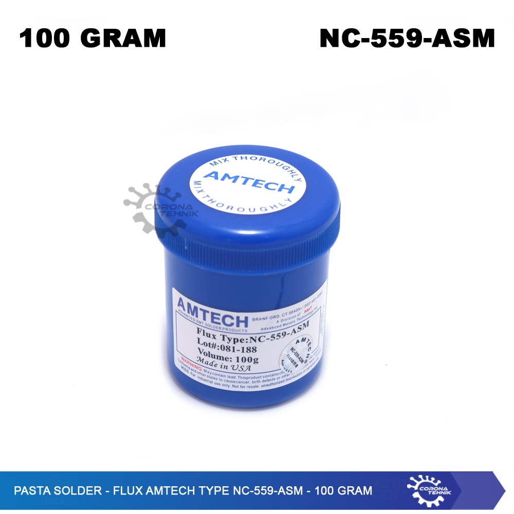 Flux Amtech Type NC-559-ASM - 100 Gram - Pasta Solder