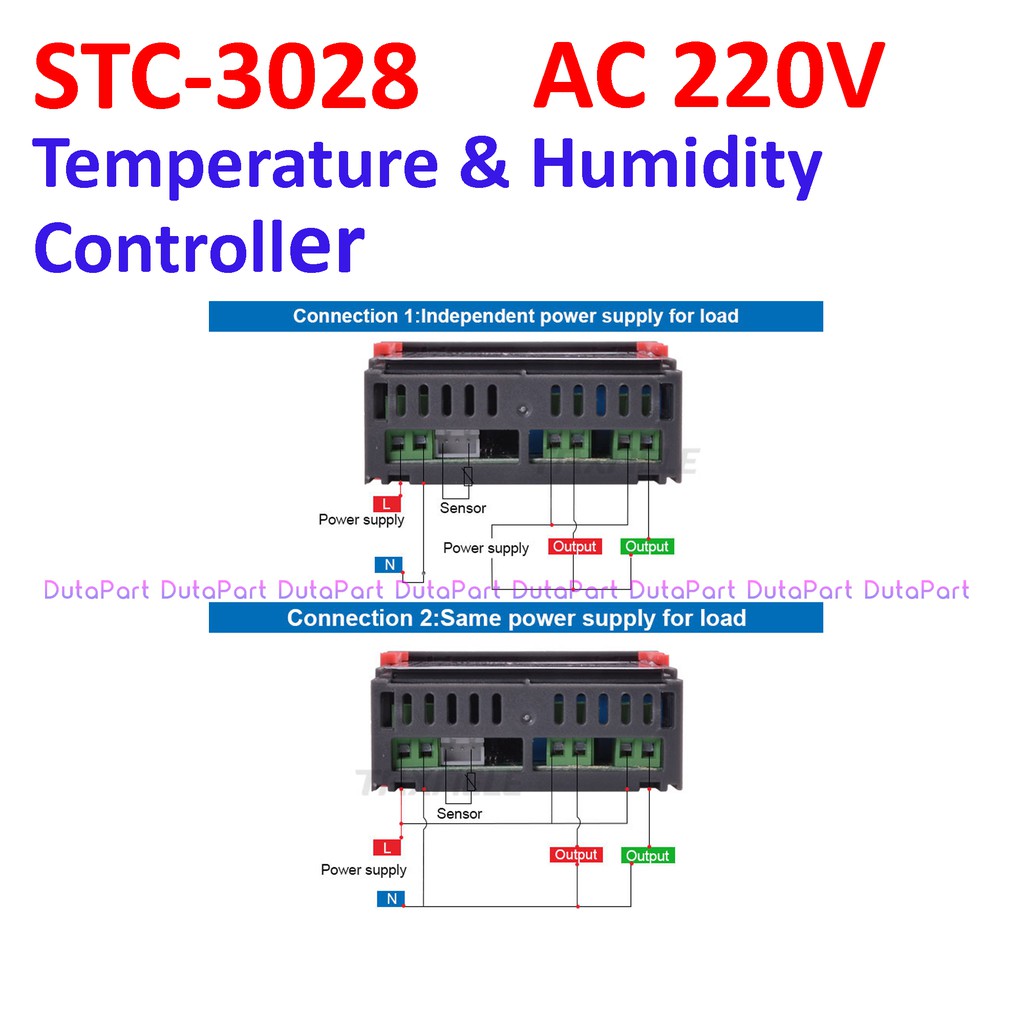 STC-3028 AC 220V Temperature Humidity Controller Thermostat Hygrostat STC3028 STC 3028