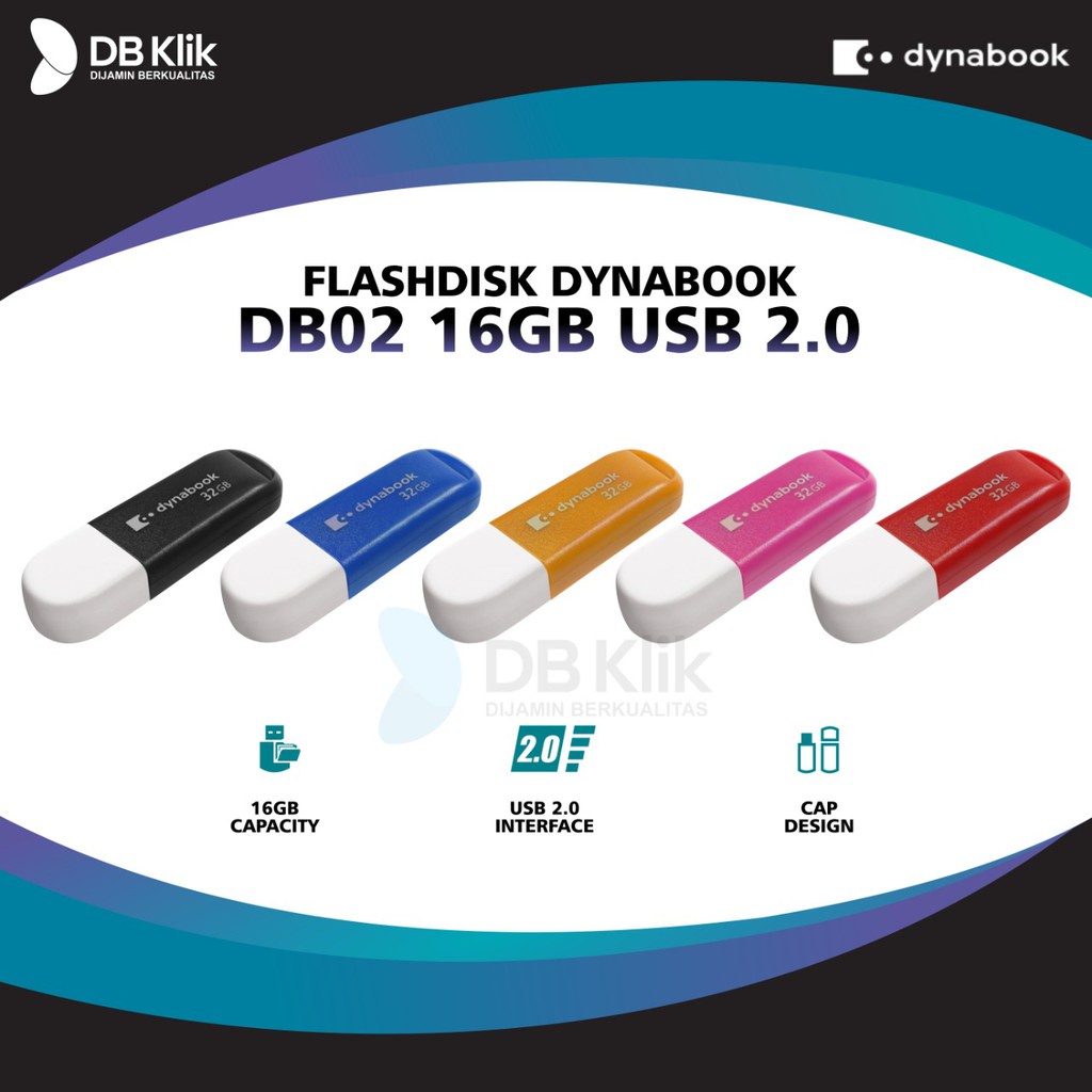 Flashdisk DYNABOOK DB02 16GB USB 2.0 - USB Flash Drive Dynabook 16GB