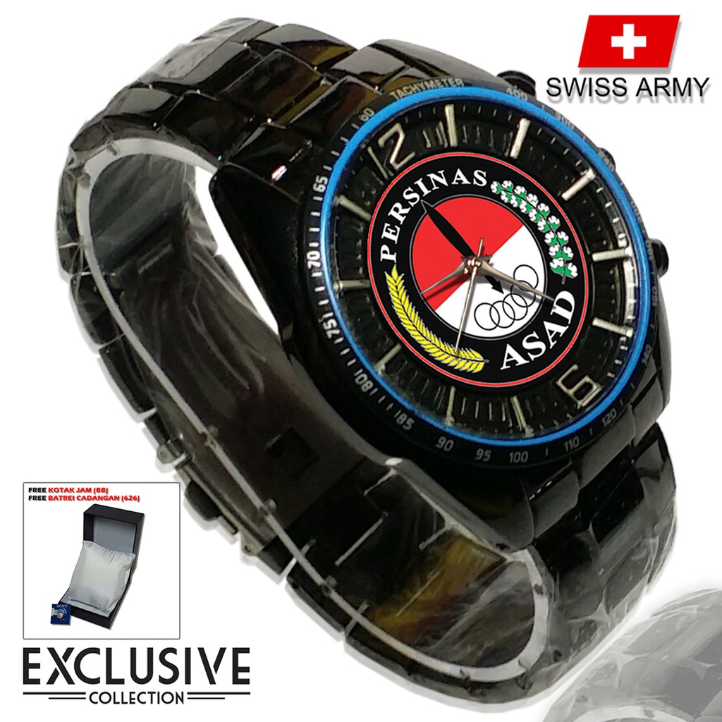 (Istimewa Bossque) Jam PERSINAS-ASAD Rantai Sport (Elegan)