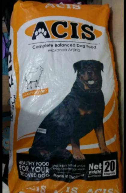 Acis dog food  makanan anjing kering dry food rasa sapi domba beef lamb...