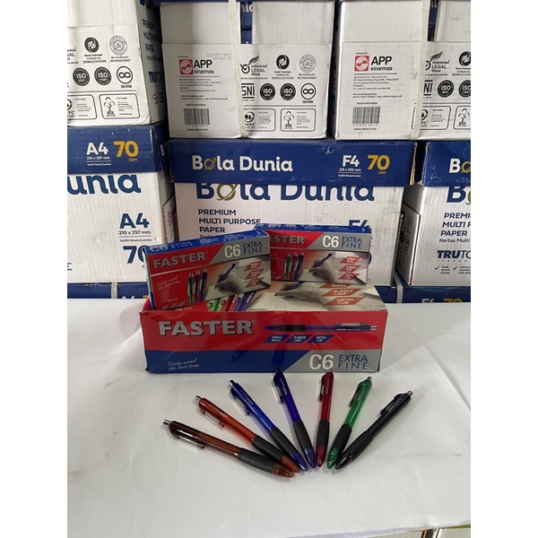 

Pulpen Faster cetrek -Ballpoint Faster C6 cetrek // Timur Jaya Stationery