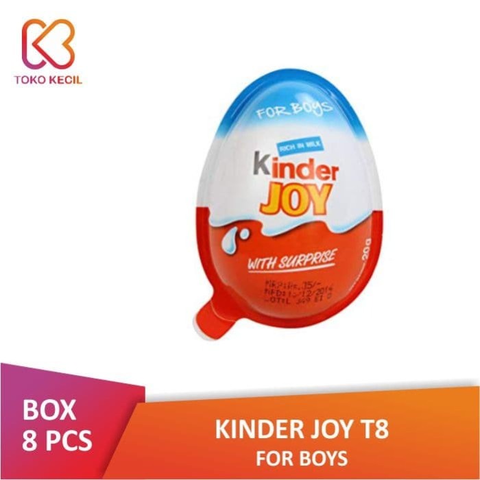 

COKELAT- PACK KINDER JOY CHOCOLATE FOR BOYS (8 PCS X 20 GR) | KINDERJOY -COKELAT.