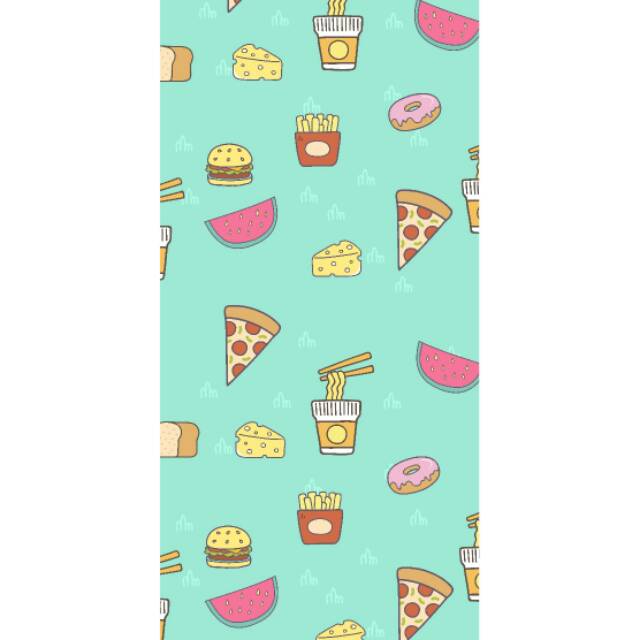 STIKER KULKAS MOTIF CEMILAN MAKANAN