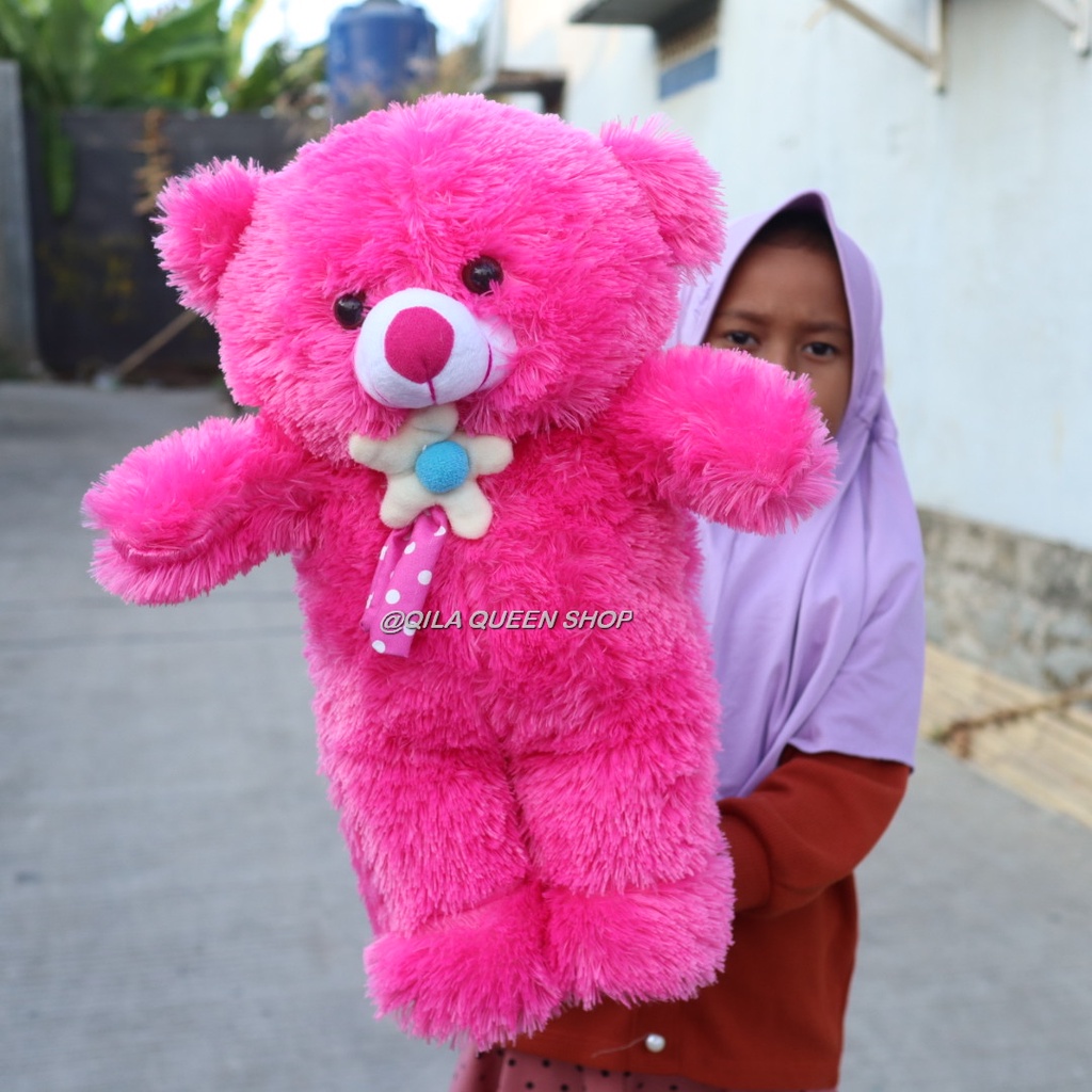 BONEKA TEDDY BEAR M  syal bunga TERLARIS BISA COD