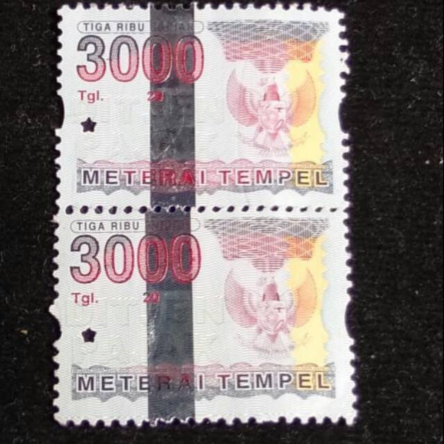 MATERAI 3000 RUPIAH TAHUN 2006-2009 ORIGINAL