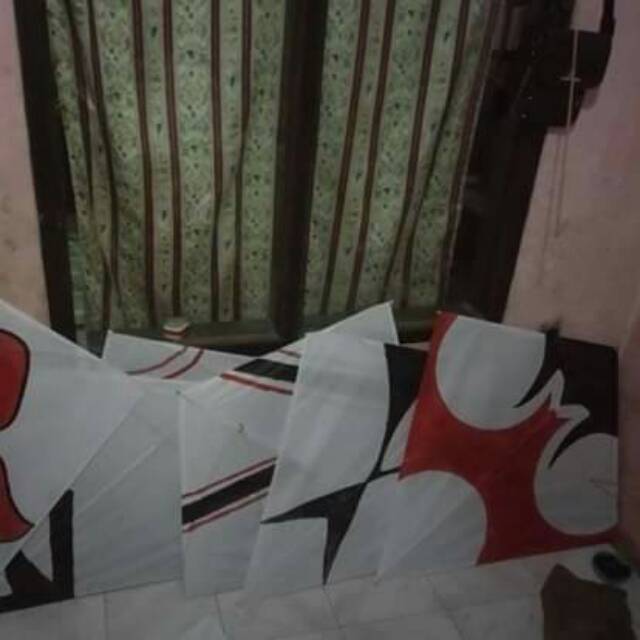 10PCS Layangan adu asli Garut ukuran sedang 75×80 cm/ukuran 1 kebet