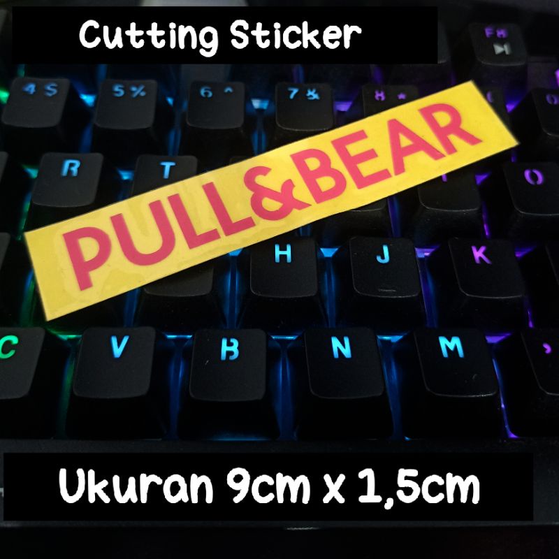 cutting sticker pull&amp;bear pink