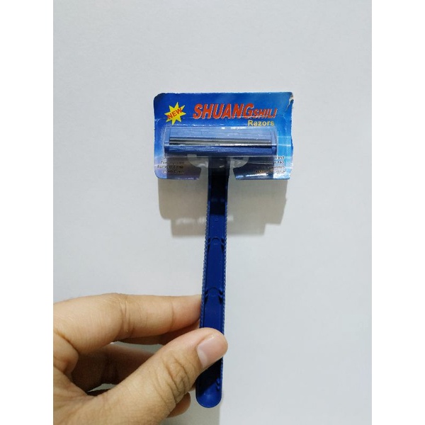 PS05  Alat cukur 2/3 mata pisau biru 1pc