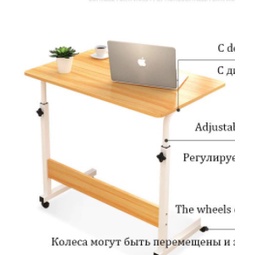 (100% ORIGINAL) Meja Laptop Roda Meja Laptop Lipat Portable Standing Desk Adjustable ←