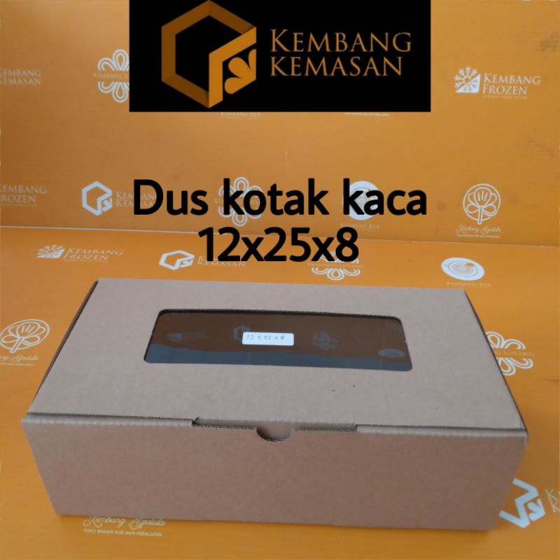 10 PCS DUS COKLAT KACA CB 12X25X8