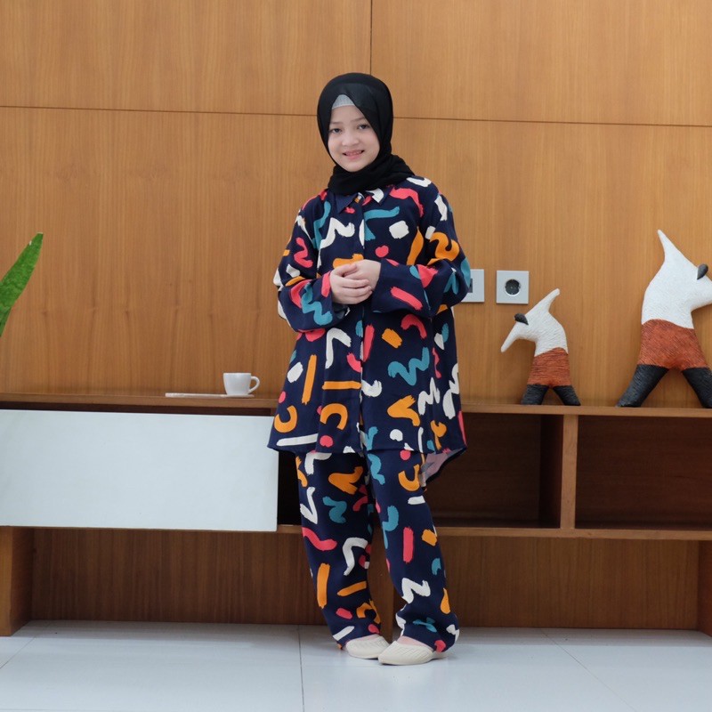 PAJAMAS ANAK DAN IBU COUPLE SETELAN BAJU COUPLE IBU DAN ANAK PEREMPUAN