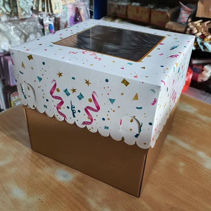 

Dus 22x22x20 dus kue box kue packaging kotak kue