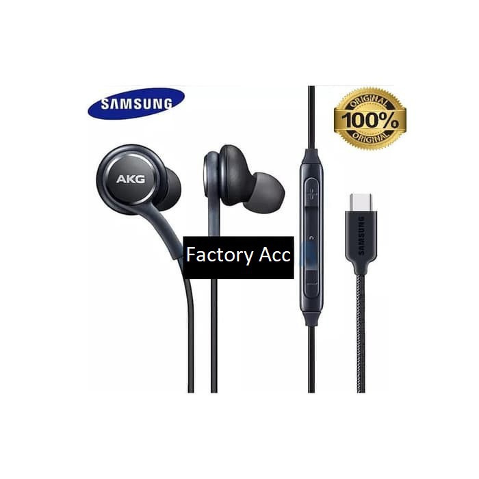 ORIGINAL HANDSFREE HEADSET EARPHONE AKG USB TYPE C SAMSUNG A56 A36 A16 A55 A35 A34 A54 S20 S21 FE A33 A53 A73 5G NOTE 20 ULTRA