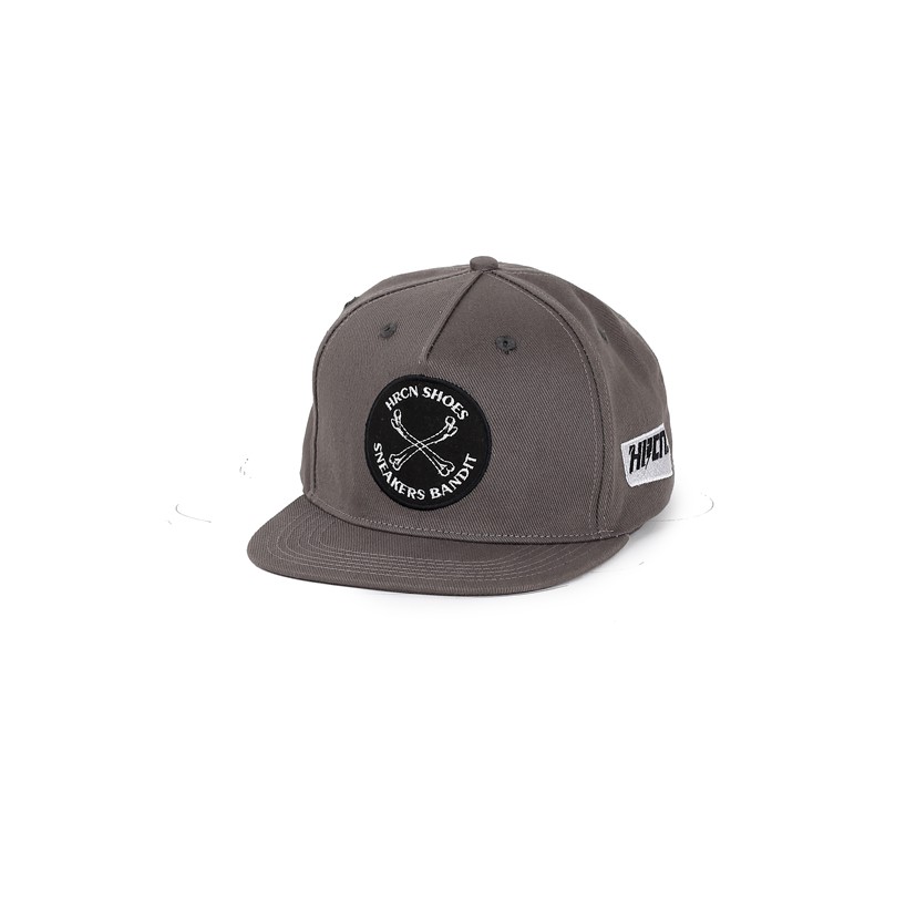 Topi Pria Grey Hitam Snapback Distro Bandung / Topi Laki-laki Gaya H