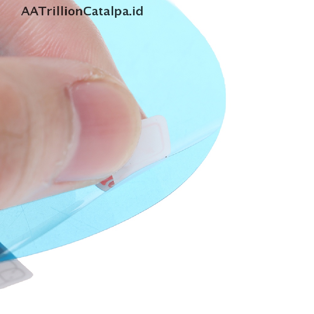 Aatrillioncatalpa 2PCS Stiker Film Pelindung Kaca Spion Mobil Anti Hujan / Kabut