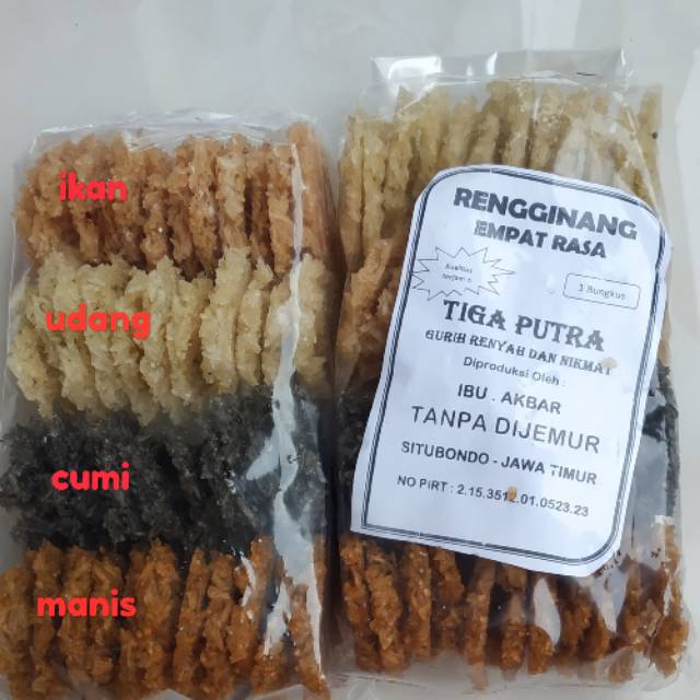 

Rengginang MANTUL 4 Rasa dalam 1Wadah