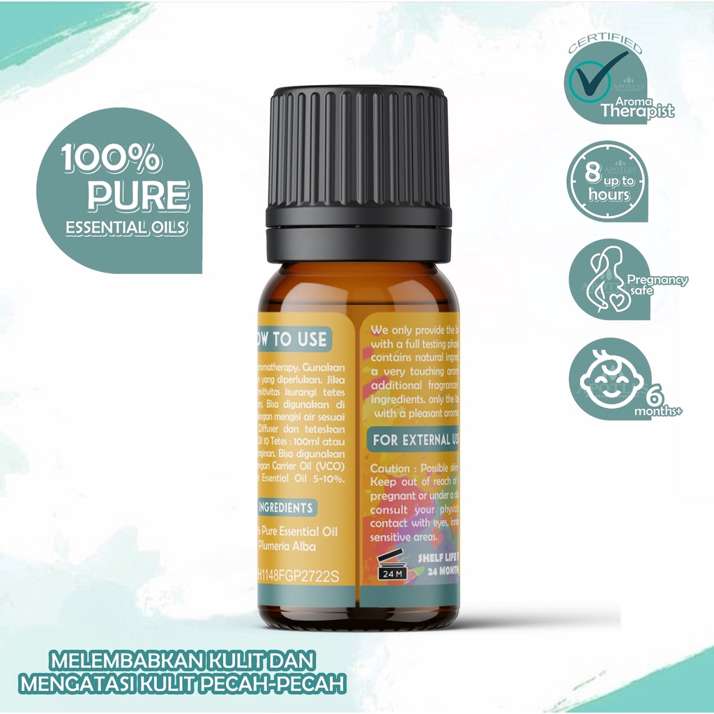 Frangipani Essential Oil - Minyak Aromaterapi Kemboja Frangipani Pure Essential Oil 10ml