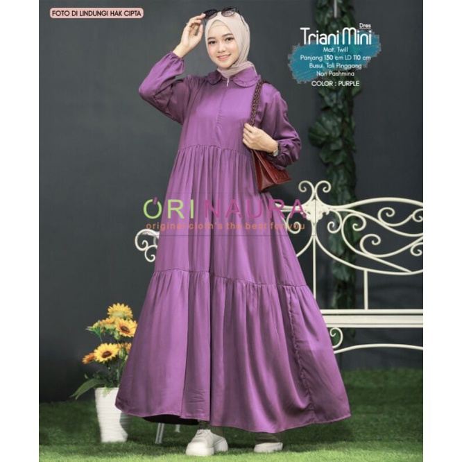 TRIANI Mini Dress Muslim Wanita by Orinaura