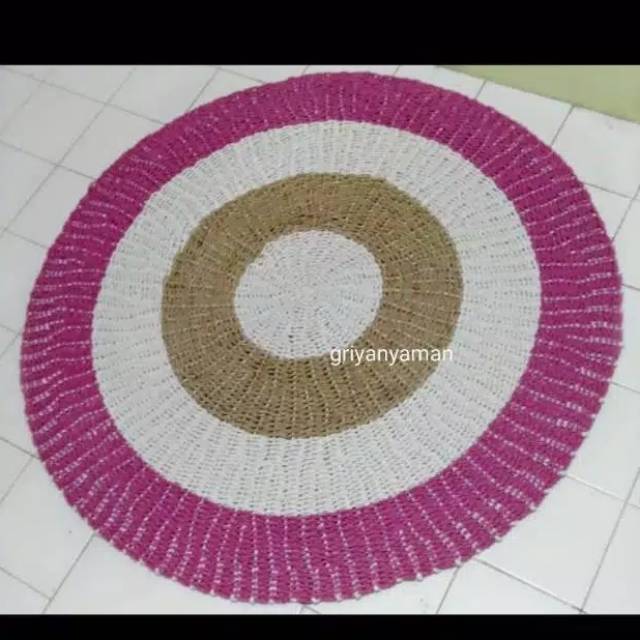 Rug anyaman seagrass / Karpet Anyaman D120cm