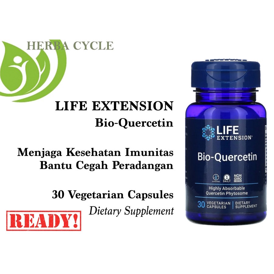 Life Extension Bio Quercetin Phytosome 30 veg LE Quercetin 50x serap daya Serap Ori USA