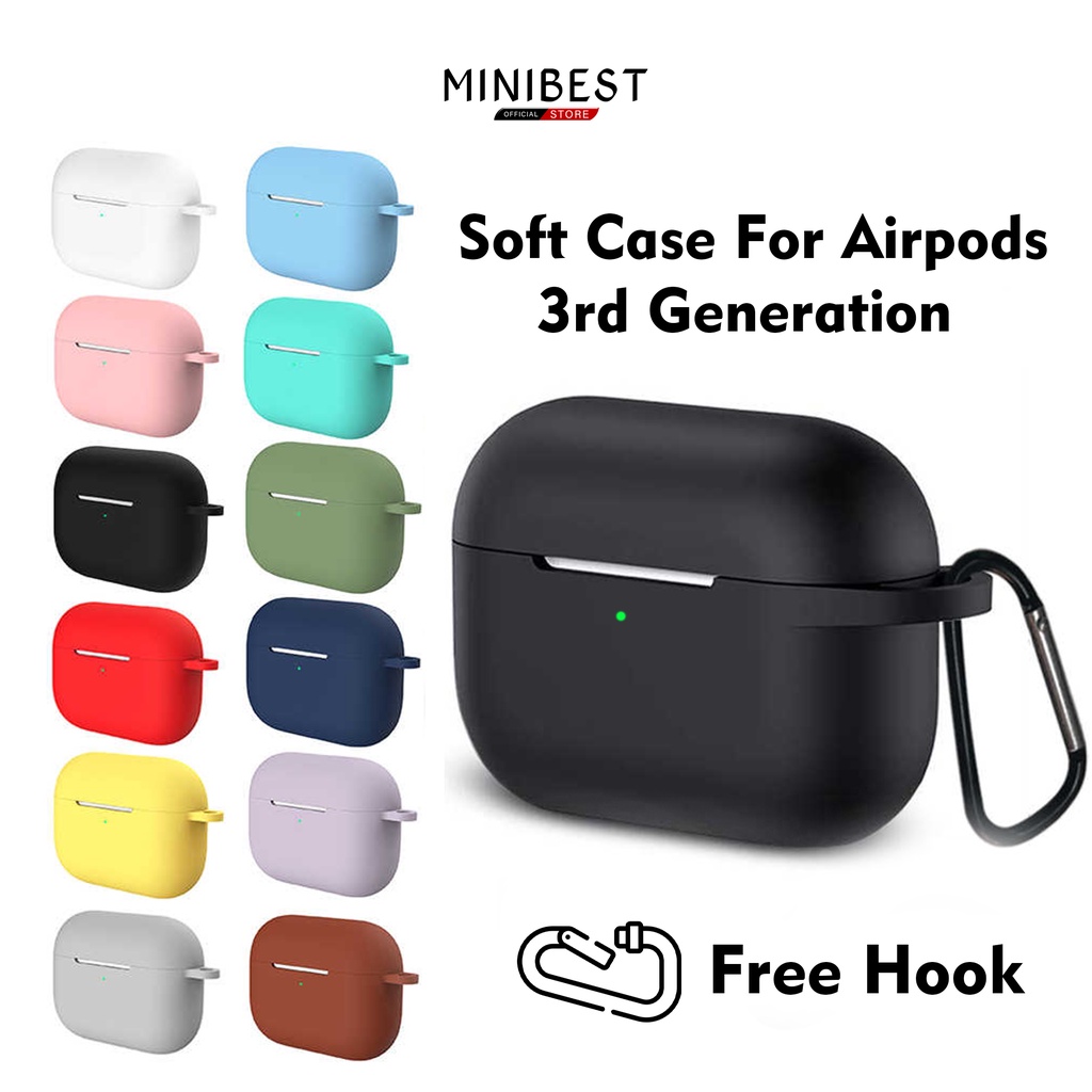 MINIBEST Case / Casing MB_Pods 3rd Generation (Premium Silicone Softcase + Free Hook) by minibest Indonesia