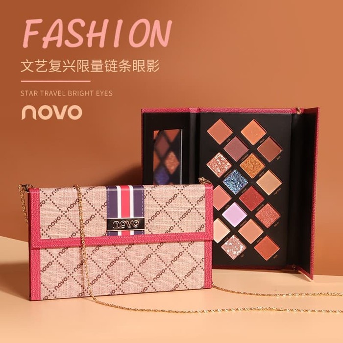 NOVO GLITTER BAG EYESHADOW NUDE MATTE EYE SHADOW MAKEUP PALETTE