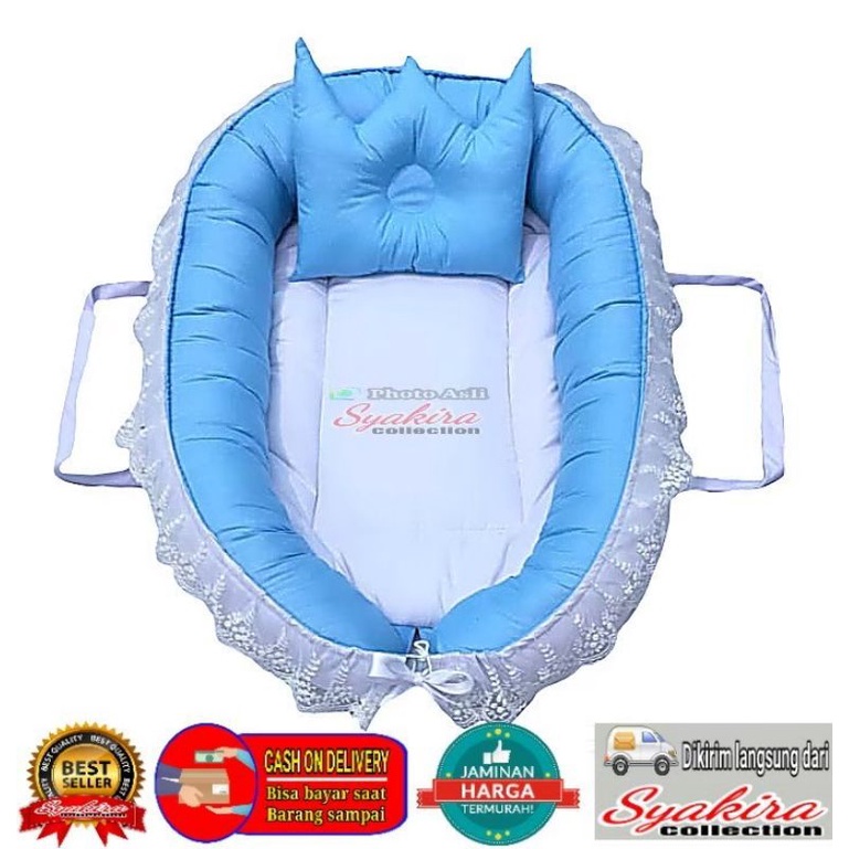 Baby Nest Exclusive Renda Kasur Jinjing Bayi Praktis