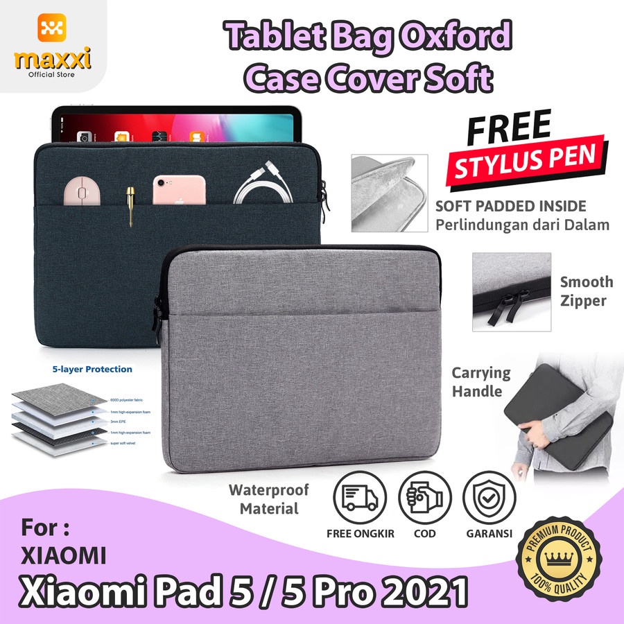 Xiaomi Pad 5 5 Pro 11 inch 2021 Tas Tablet Sleeve Case Cover Soft Bag Casing Sarung Kesing Anti Air 