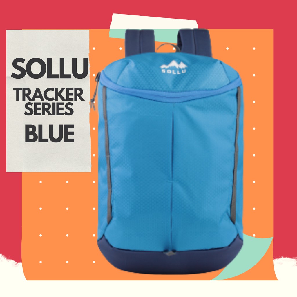 Tas Backpack - Sollu - Tracker series - Blue [Tas Punggung] [ Tas Ransel] [ Tas Gunung]