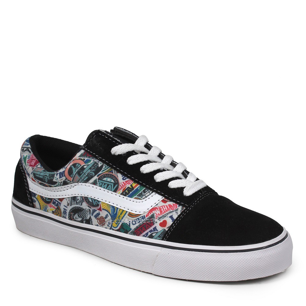 BIG PROMO !! SEPATU VANS OLDSKOOL PRINT 3D MOTIF VARIAN LOGO/ SNEAKERS PRIA KASUAL / KULIAH SEKOLAH