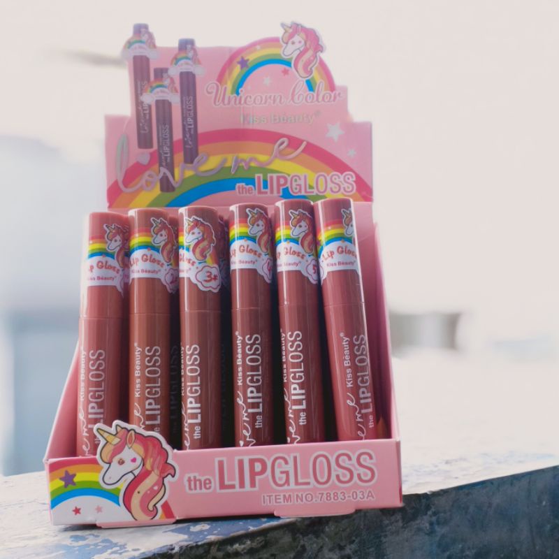 Lip Gloss Heat Fruit Unicorn Color love me | Per Bok isi 24 pcs