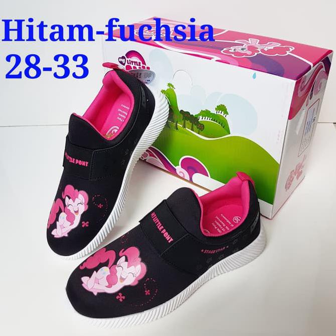 sepatu little pony #sepatu little pony slip on #sepatu sekolah anak - 28, Fuchsia