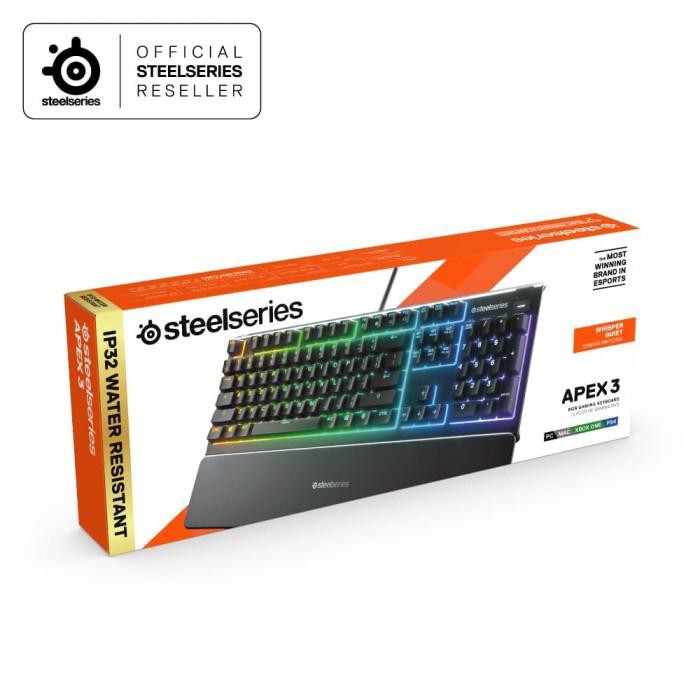 Steelseries Apex 3 Fullsize RGB - Keyboard Gaming