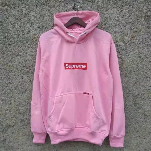 pink supreme sweater